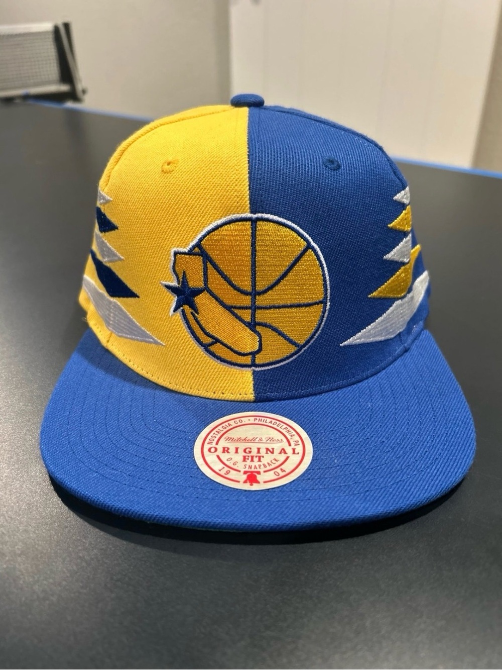 Golden State Warriors Hat Mitchell & Ness Diamond Cut Snapback Cap - 3 Color H25